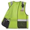 Ergodyne Hi-Vis Safety Vest w/Black Bottom 2XL, 3XL Class 2 U Back, , Zipper 2 Pockets, 1 Mic Tab 8210ZBK - alternate 3